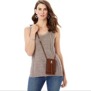 NWT Brighton Interlok Phone Organizer Crossbody